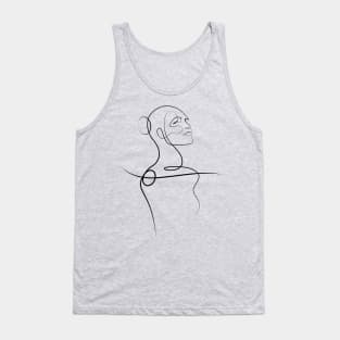 Woman line art Tank Top